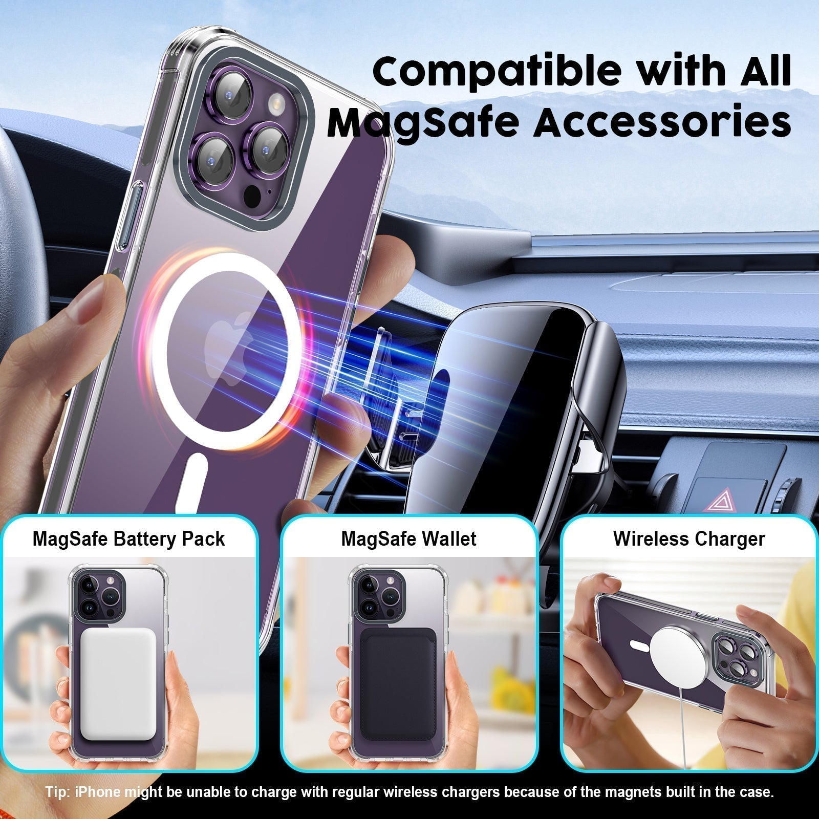 UV Printing 10 Eyes Crystal & Black TPE Bumper Case