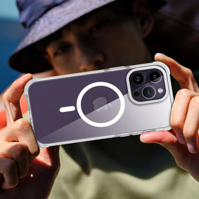 Crystal  Case & White TPE Bumper Shockproof Case